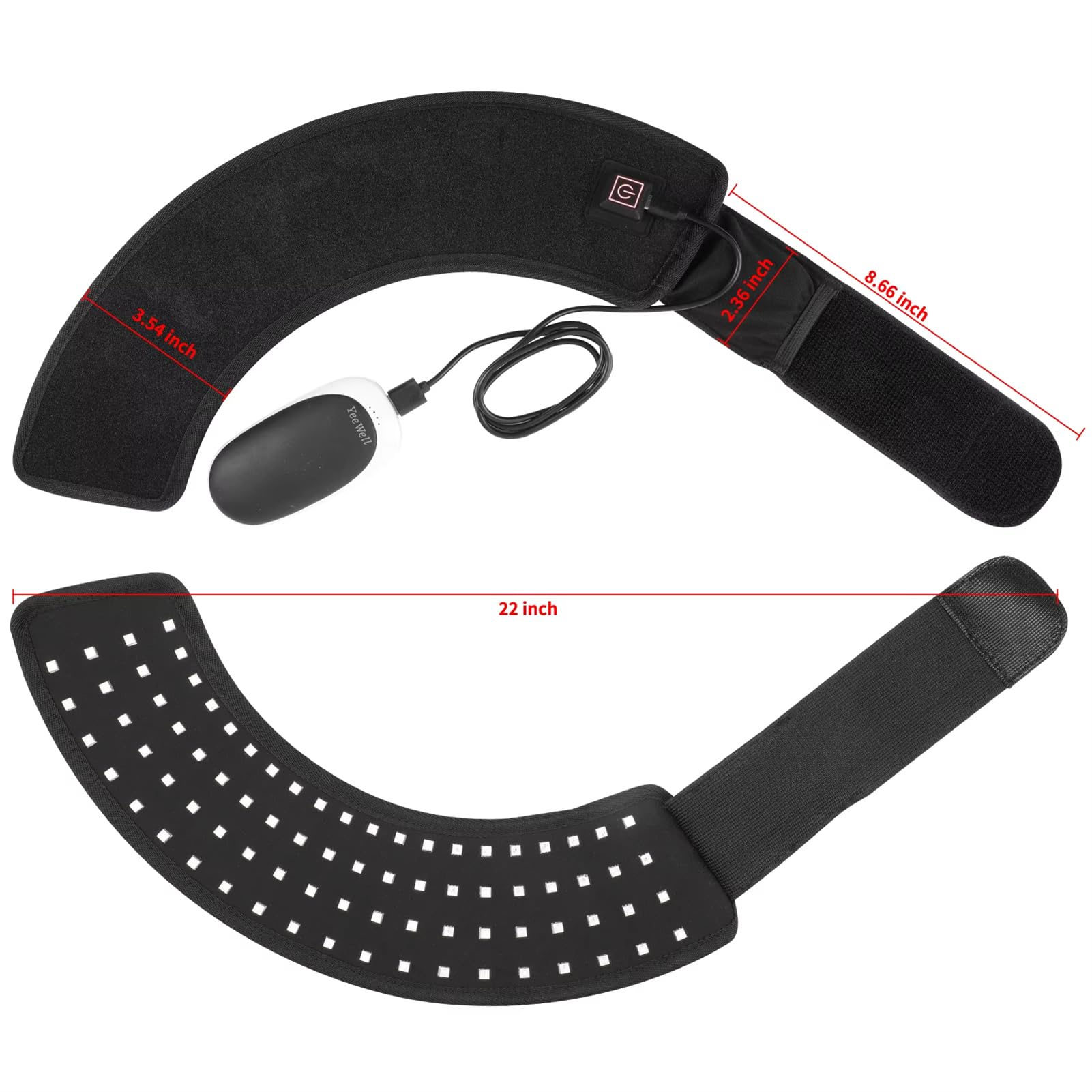 FSDLJSP dual-wavelength controls enable customizable light therapy sessions.
