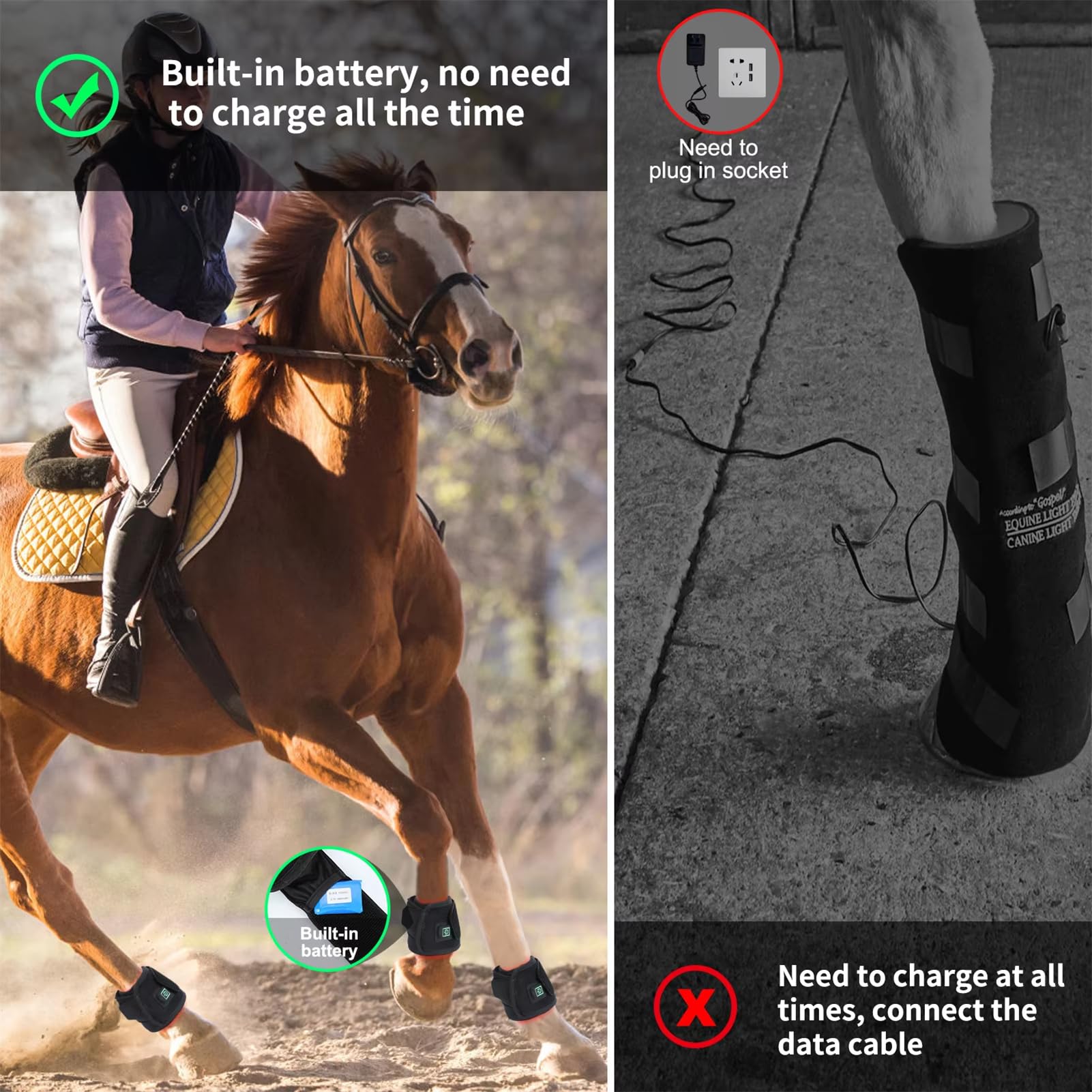 FSDLJSP vinyl-covered wrap withstands active riding and travel.