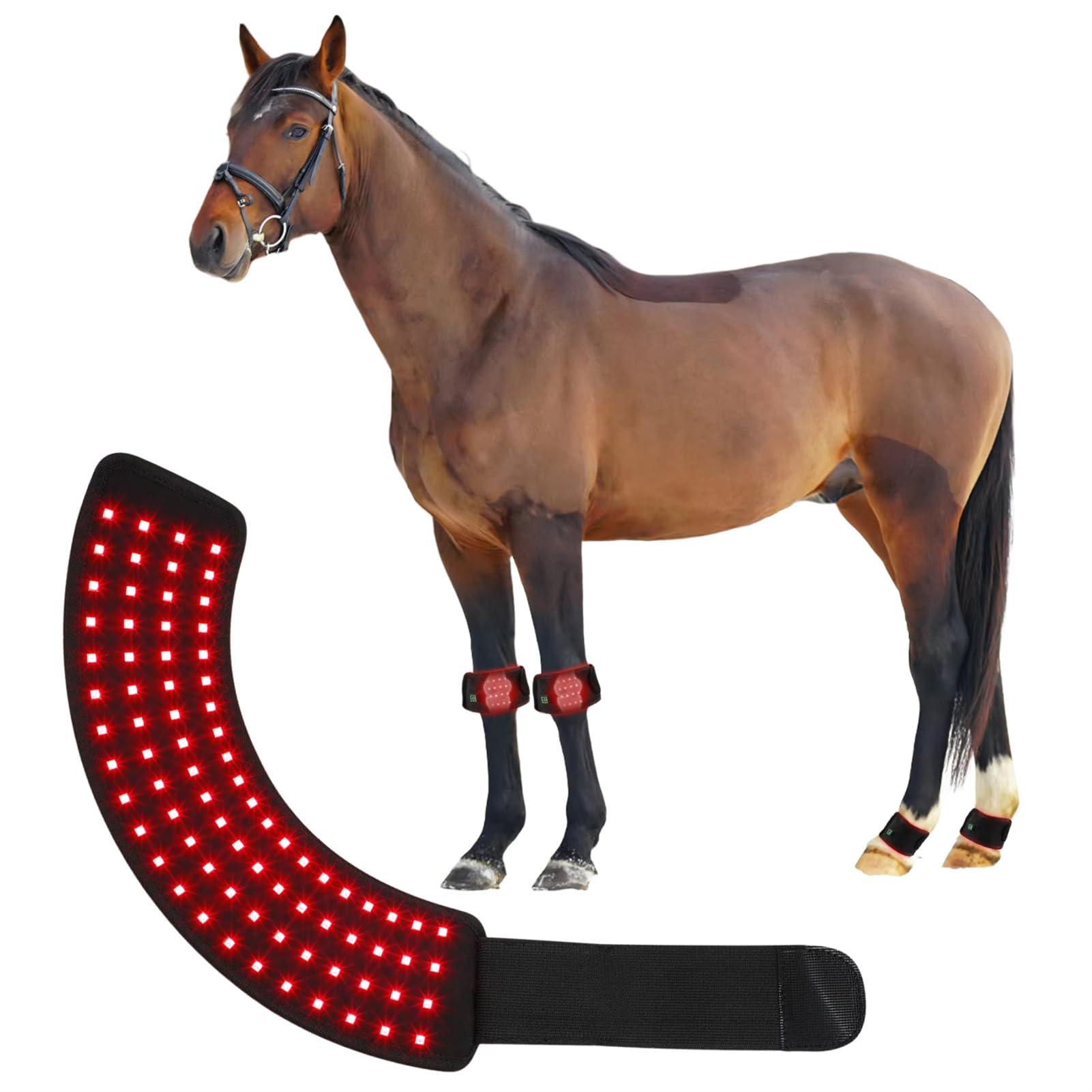 FSDLJSP hoof wrap in use on horse hoof for targeted support.