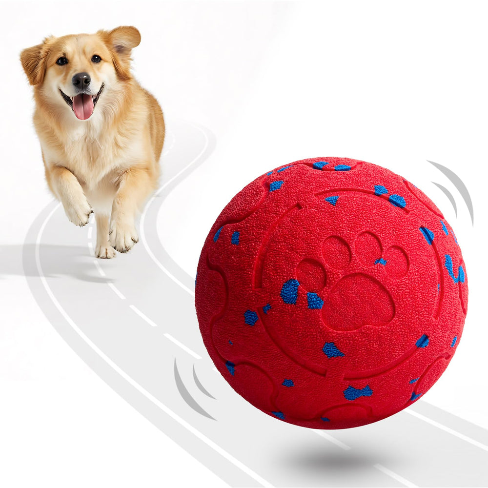 Fsitego dog balls auto-rolling in action for indoor fetch and bonding.