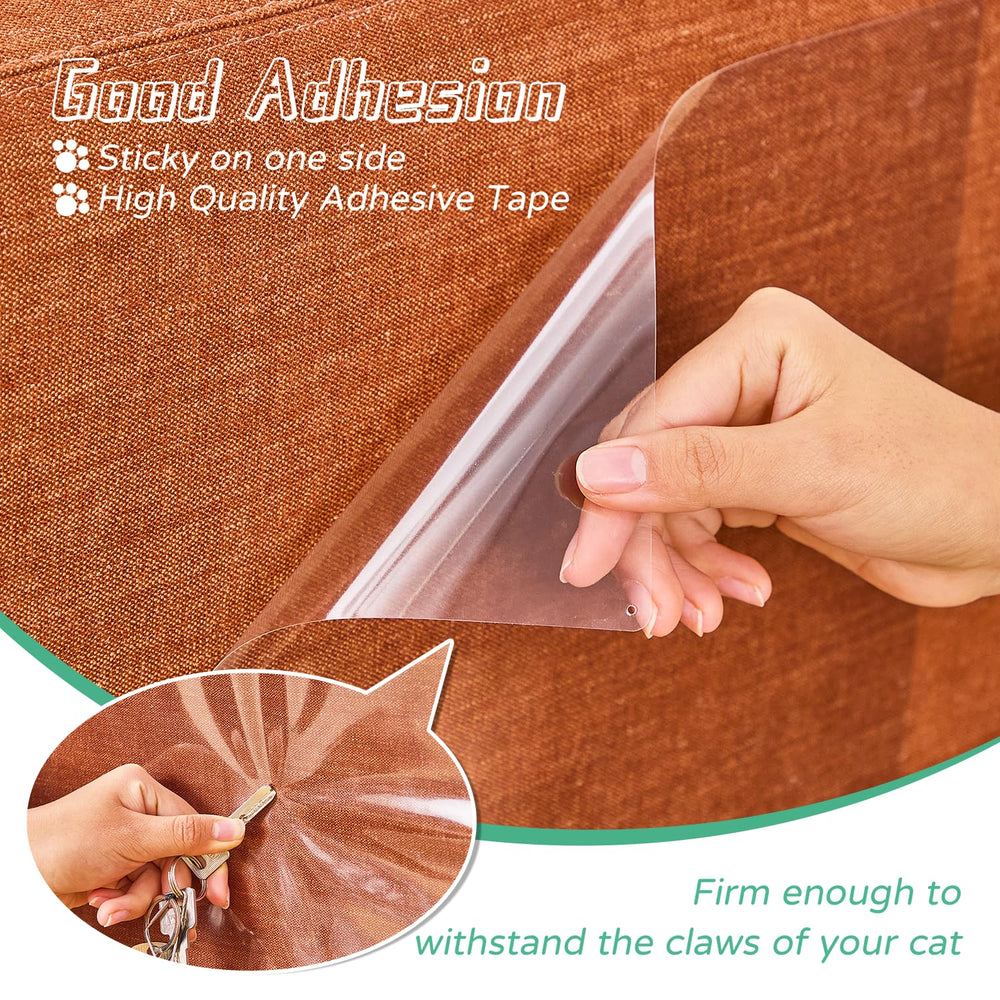 FTSTC transparent-no-odor-vinyl provides discreet, pet-safe protection on sofas.