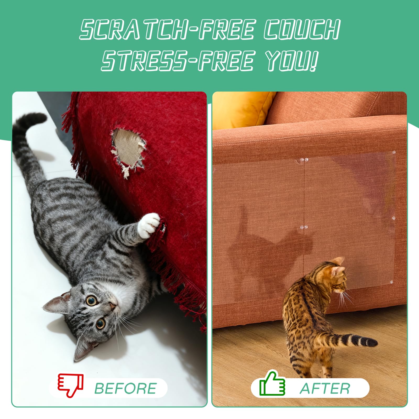 FTSTC twist-pins-secure-attachment keeps protector firmly in place on furniture.