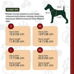 FUAMEY dog cape winter-warmth-plush-lining keeps dogs cozy on frosty mornings