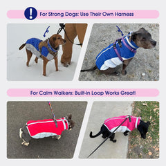 FUAMEY dog coat harness-integrated design enables leash attachment directly.