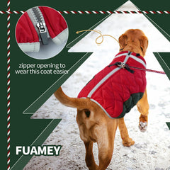 FUAMEY neck collar closeup shows wind protection and soft fleece.