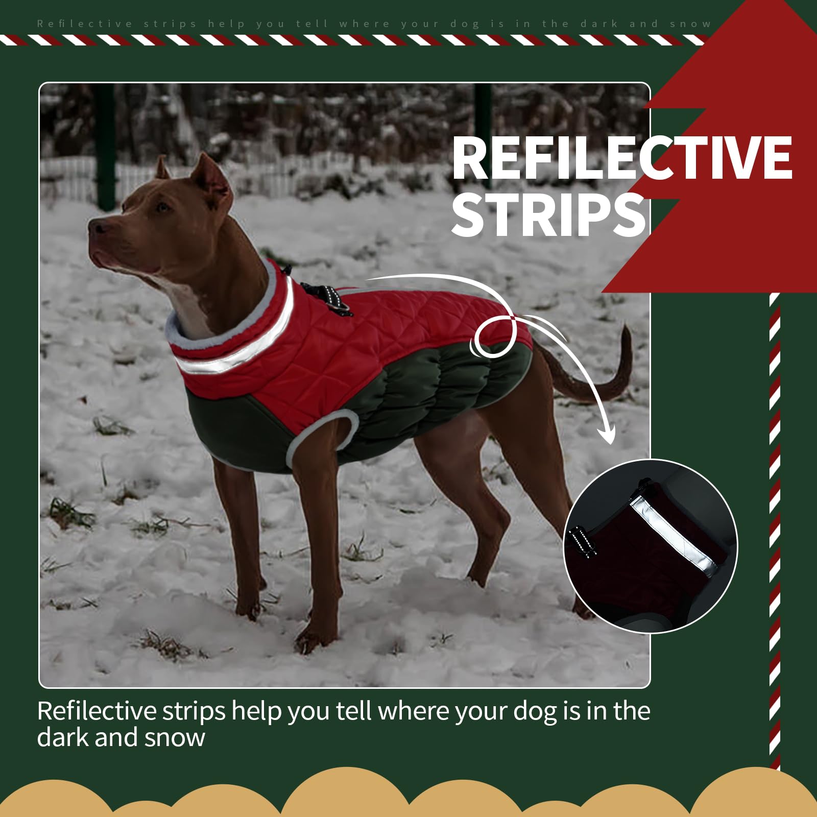FUAMEY reflective strip photo boosts nighttime visibility for safer walks.
