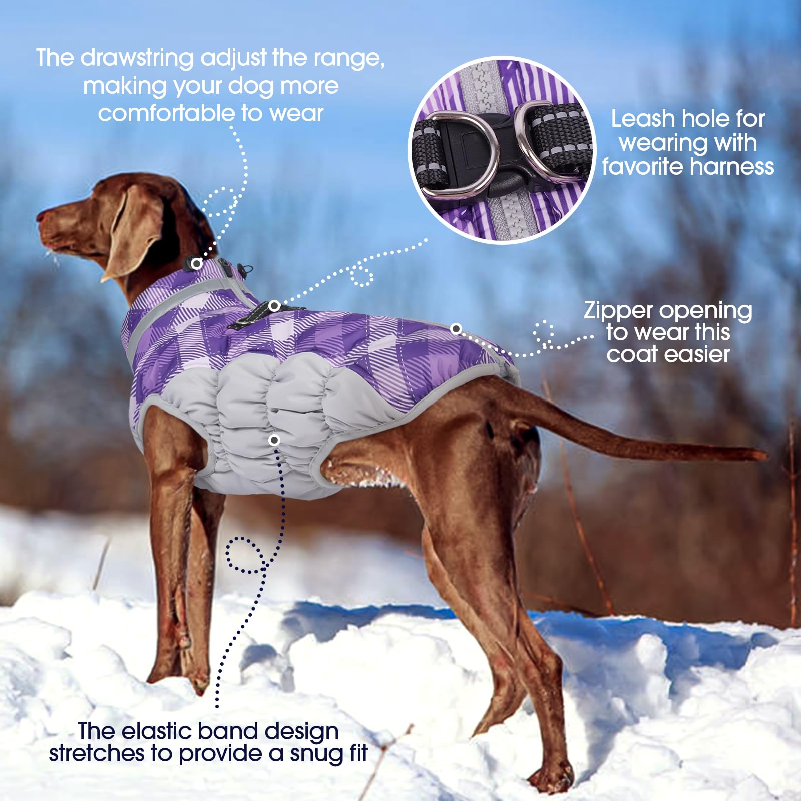 FUAMEY fleece-lined interior adds soft warmth and comfort.