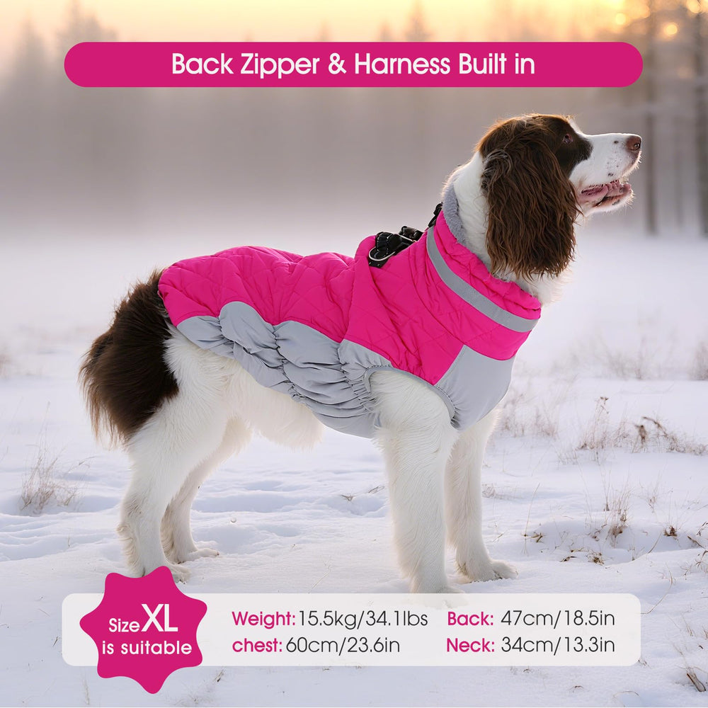 FUAMEY turtle neck collar provides added warmth and neck protection during winter days.