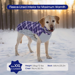 FUAMEY coat neck protection with thick collar detail.