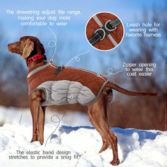 FUAMEY dog coat XL thick collar provides neck warmth and comfort