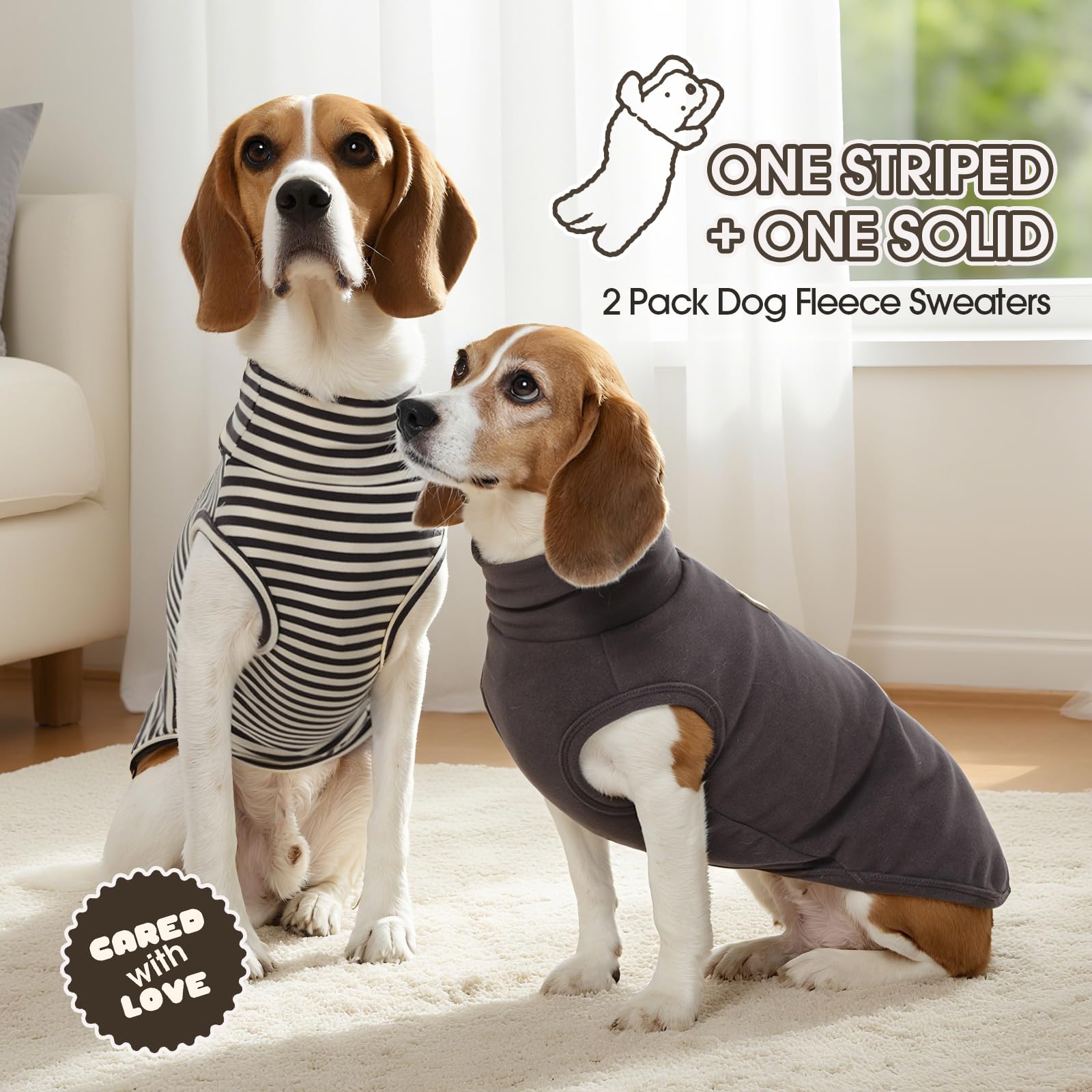FUAMEY grey fleece vest for dogs highlights lightweight warmth for chilly days