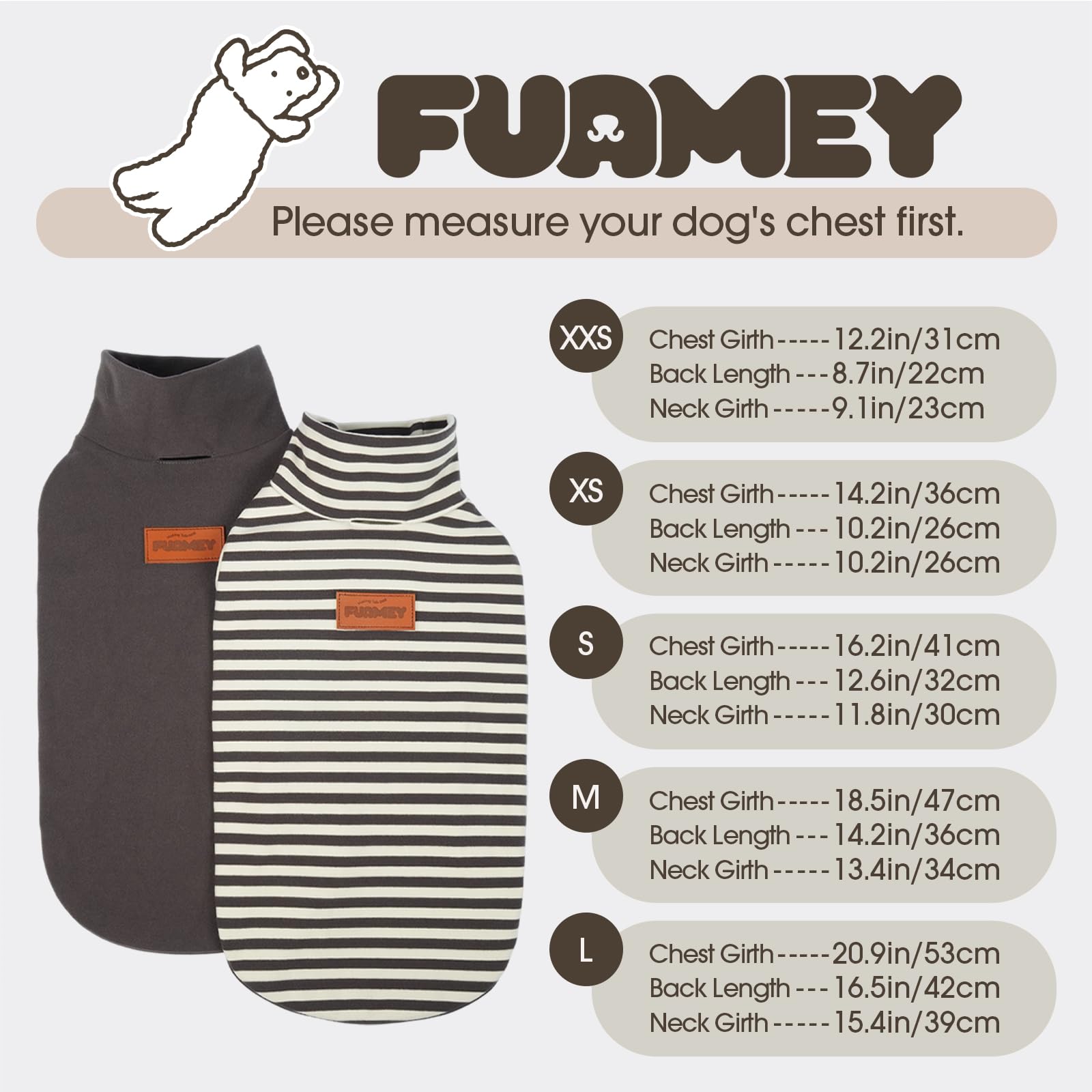 FUAMEY dog fleece vest small dogs fit demonstrates snug warmth