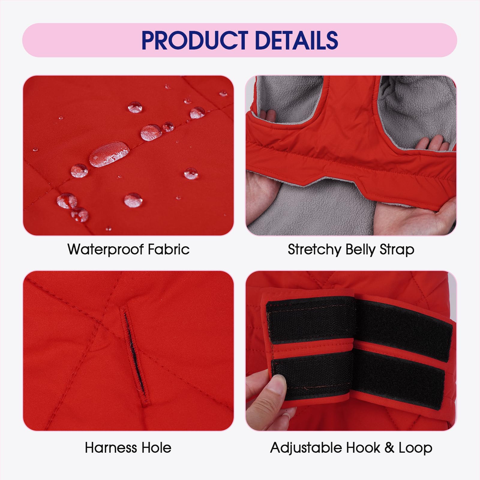 FUAMEY waterproof outer fabric provides light rain protection for outings.