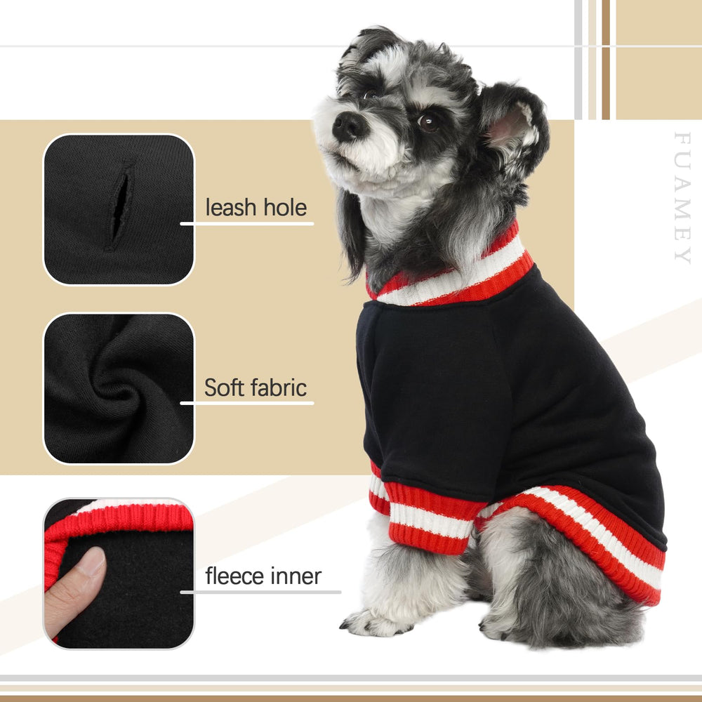 FUAMEY dog pullover sweatshirt on wine-red-dog, cozy and breathable for adventures.