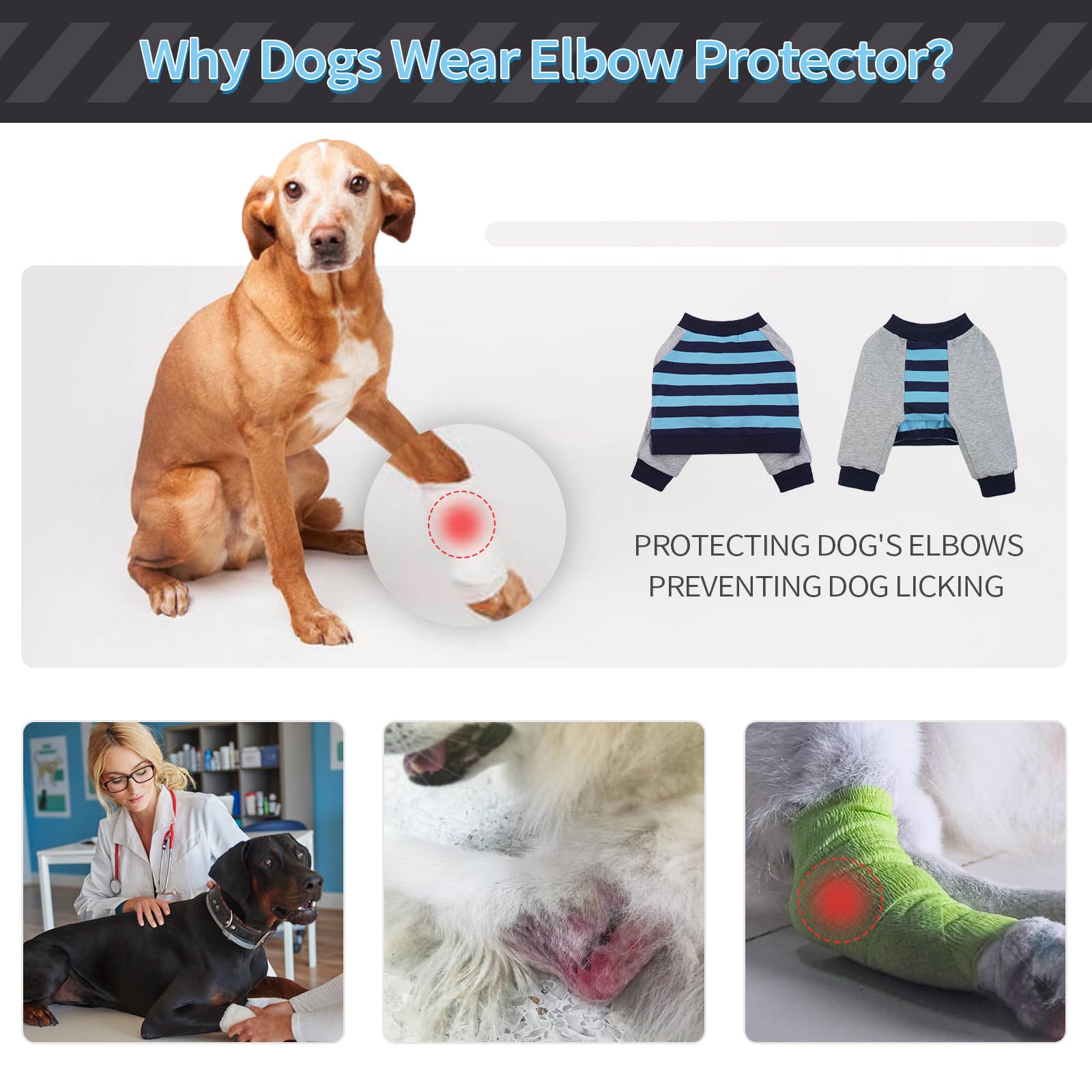 FUAMEY dog recovery sleeve daily wear supports comfortable all-day use.