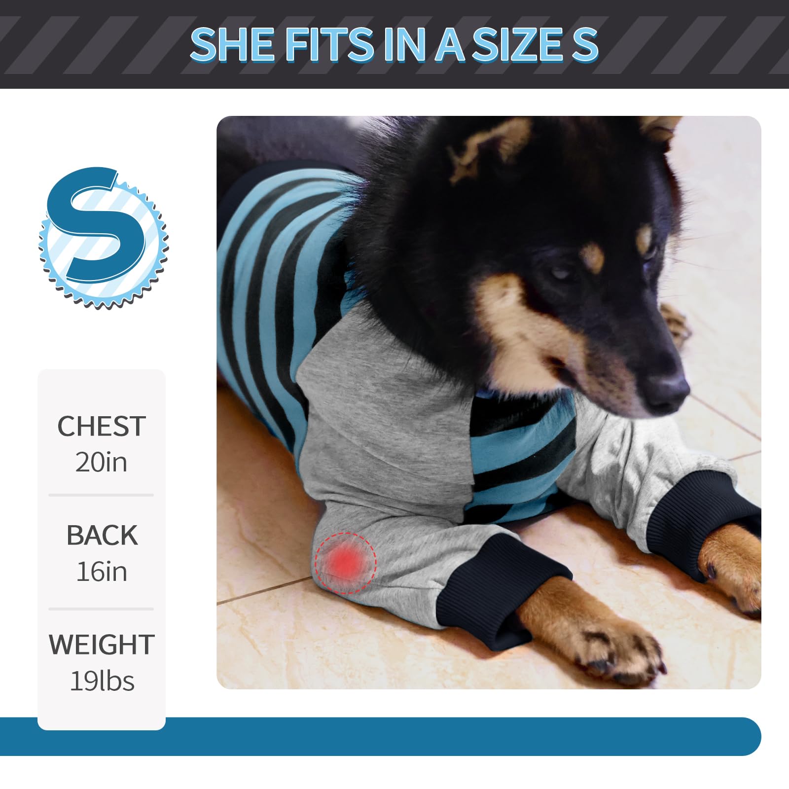 FUAMEY sleeve provides outdoor protection against dust and minor abrasions for dogs.