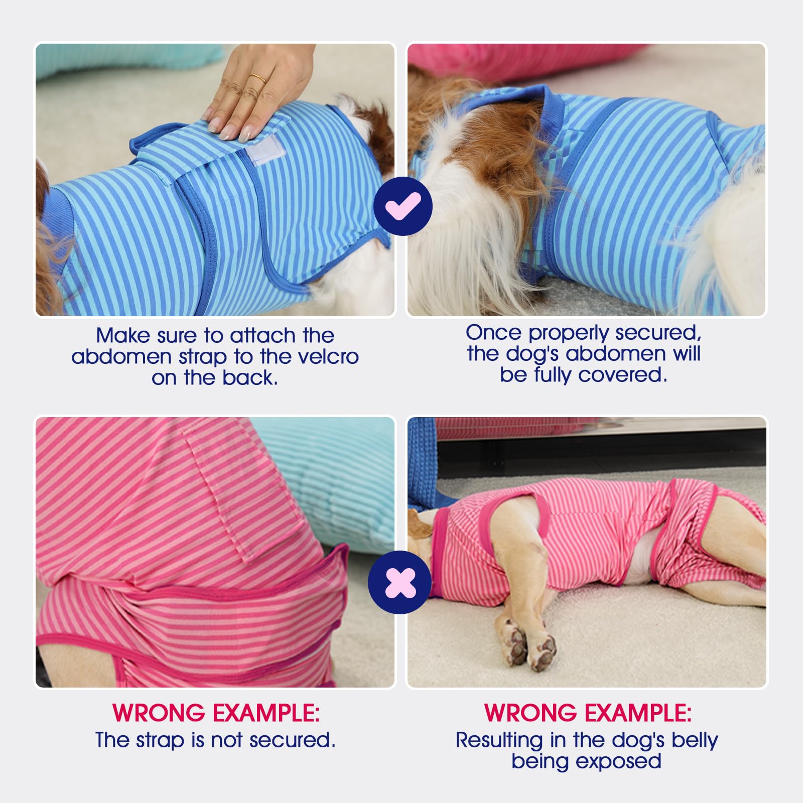 FUAMEY dog recovery suit machine-washable and durable