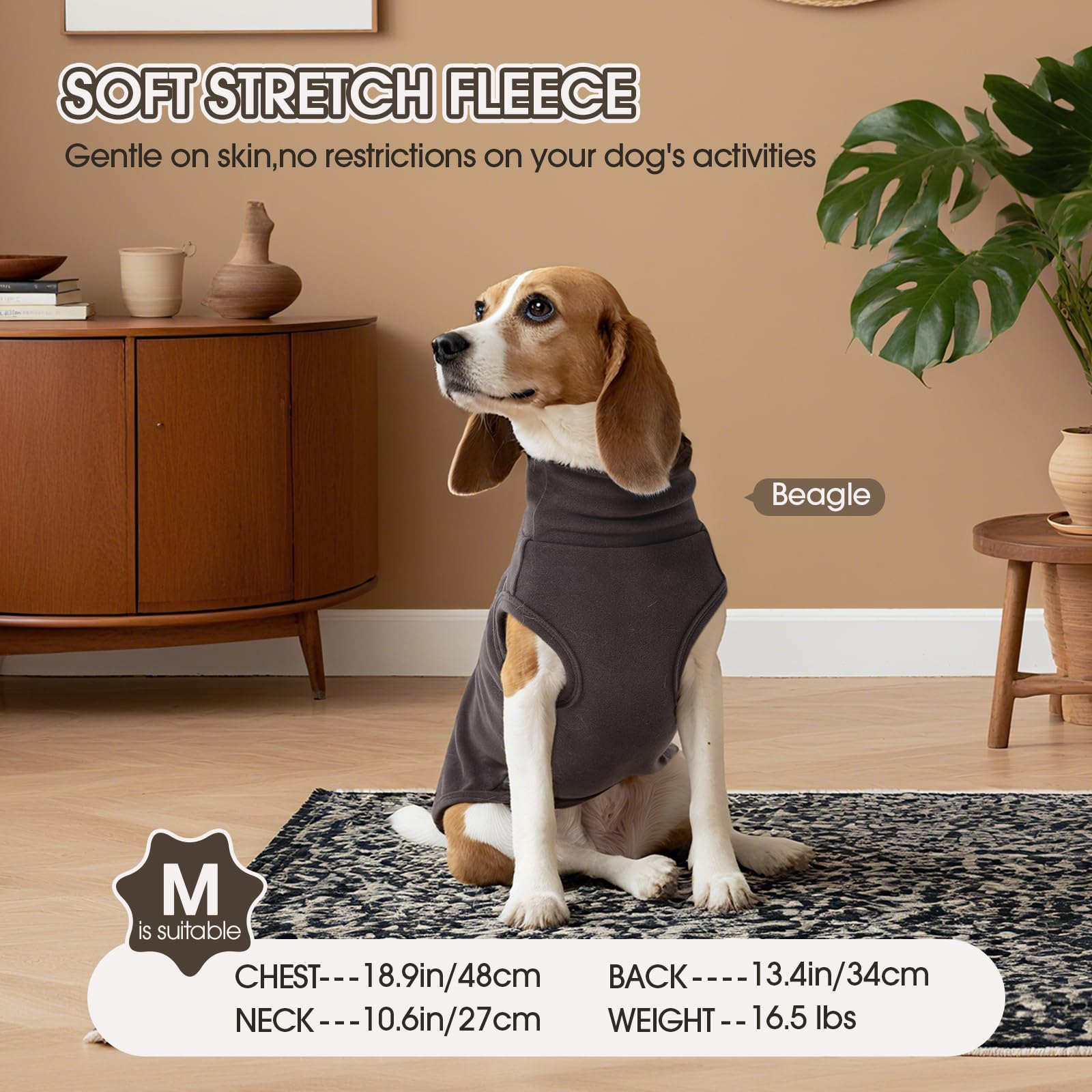FUAMEY leash-hole design on dog vest for simple outdoor use