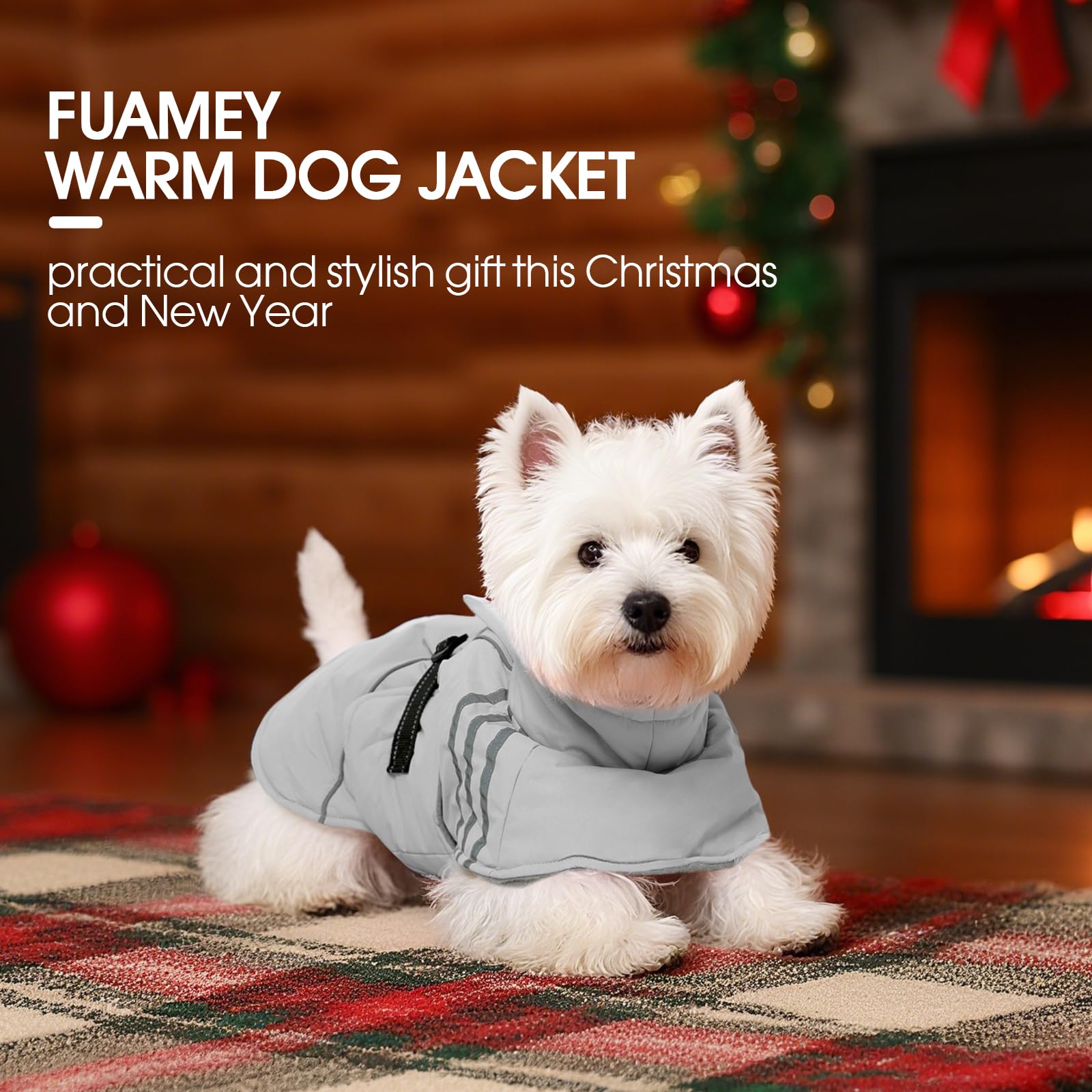FUAMEY dog-winter-coat during hiking shows outdoor-ready warmth.