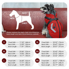FUAMEY dog coat pockets for treats and bags during outings