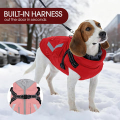FUAMEY waterproof outer shell and soft lining keeps dog warm and dry