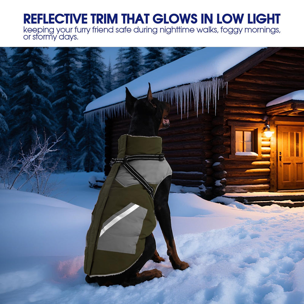 FUAMEY dog winter jacket 7-size range covers small to large breeds for a better fit.