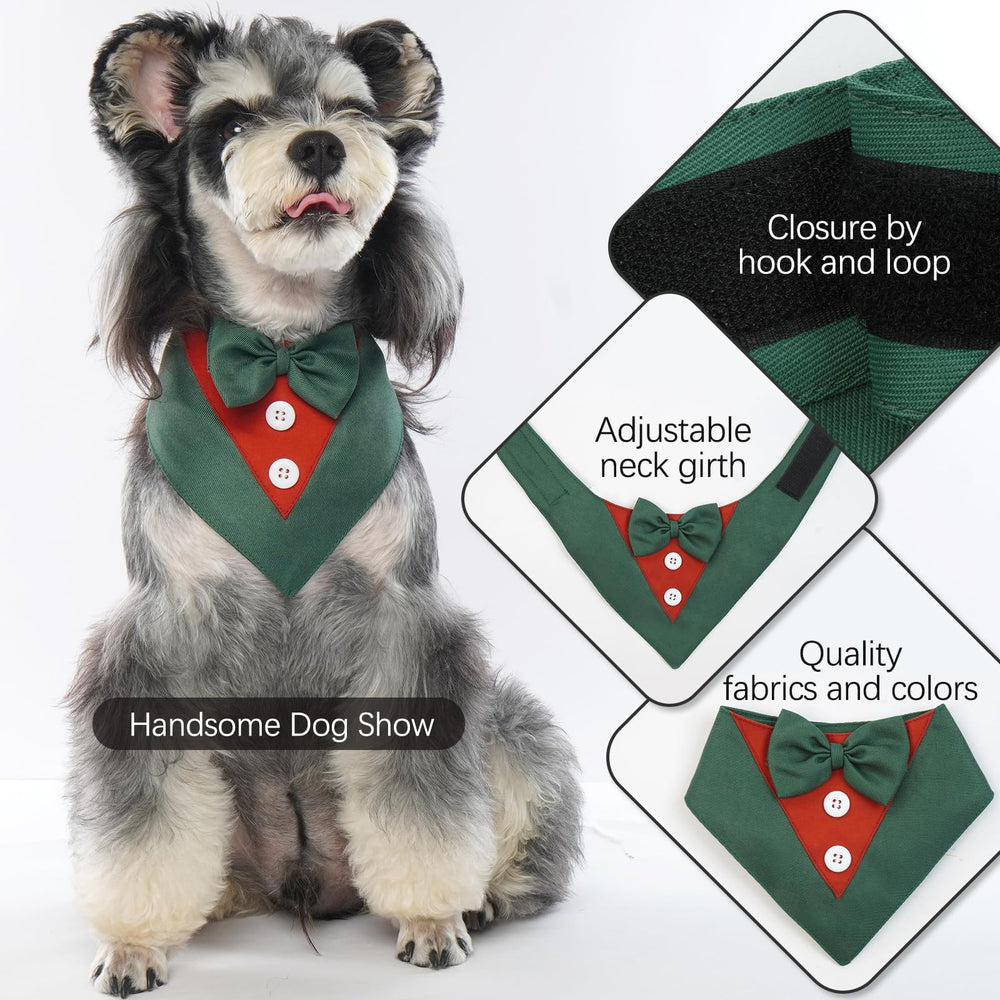 FUAMEY esmoquin perro usos festivos, ideal para Navidad, cumpleaños y cosplay.