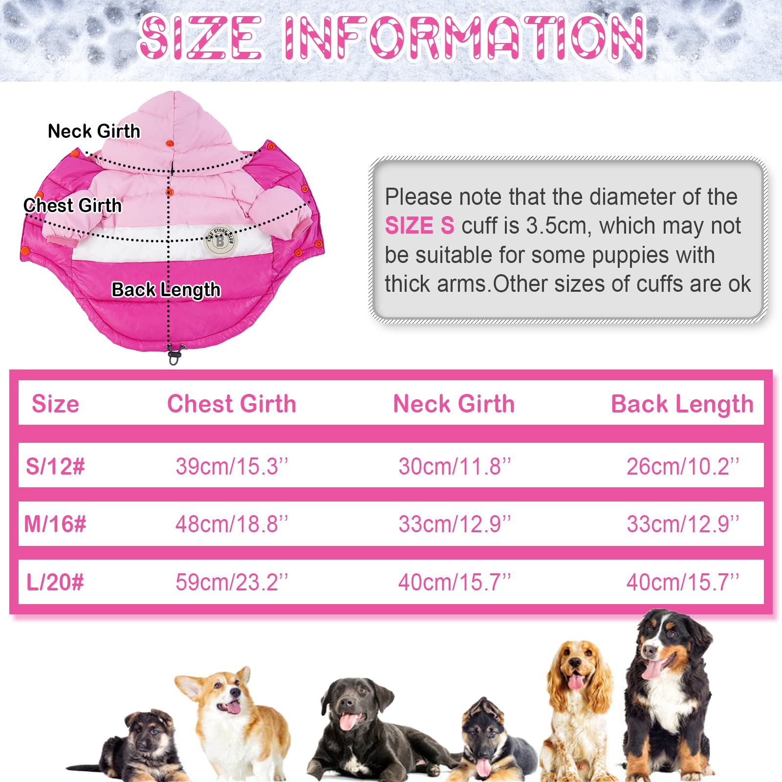 FUAMEY Puppy Puffer Jacket back view shows warm padding and stylish silhouette for cold days