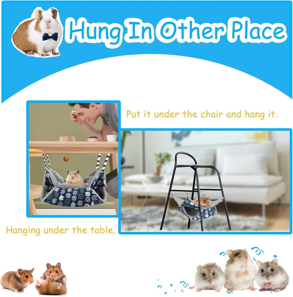 Fuazuzu 2-layer pet rat hammock closeup linen panel highlights breathable surface