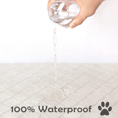 Fuguitex waterproof dog blanket inner membrane blocks moisture from seeping through.