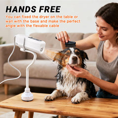 Fujoyia dryer offers 3 heat and 3 speed settings for customized grooming comfort.
