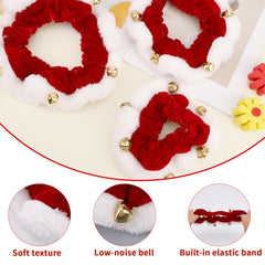 Fukaisu Christmas collar low-noise bell close-up highlights quiet jingling.