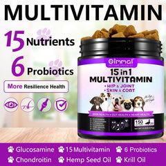 FUKEVY probiotic-enriched chews illustrating gut health and nutrient absorption.