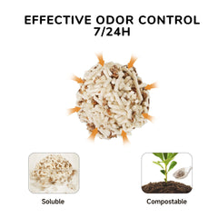 FUKUMARU apple wood odor-control pellets visible for freshness