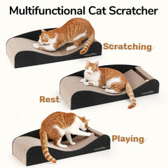 FUKUMARU 2-in-1 design encourages nap then scratch to protect furniture.