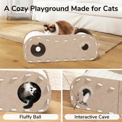 FUKUMARU cat bed durable scratch-resistant material for long-lasting use.