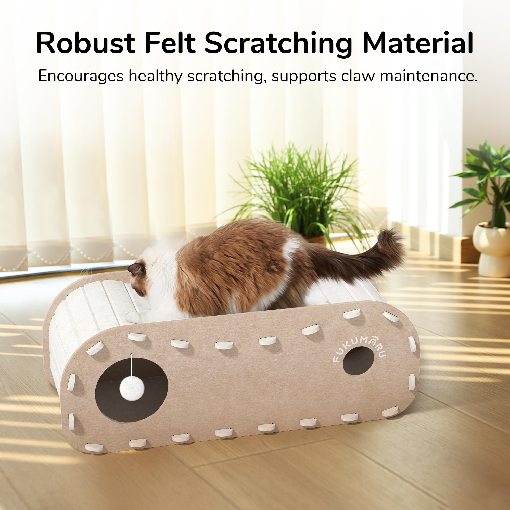 FUKUMARU cat bed easy installation foldable panels in minutes.
