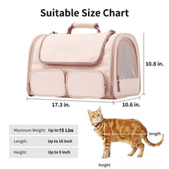 FUKUMARU cat carrier waterproof material keeps gear clean and dry