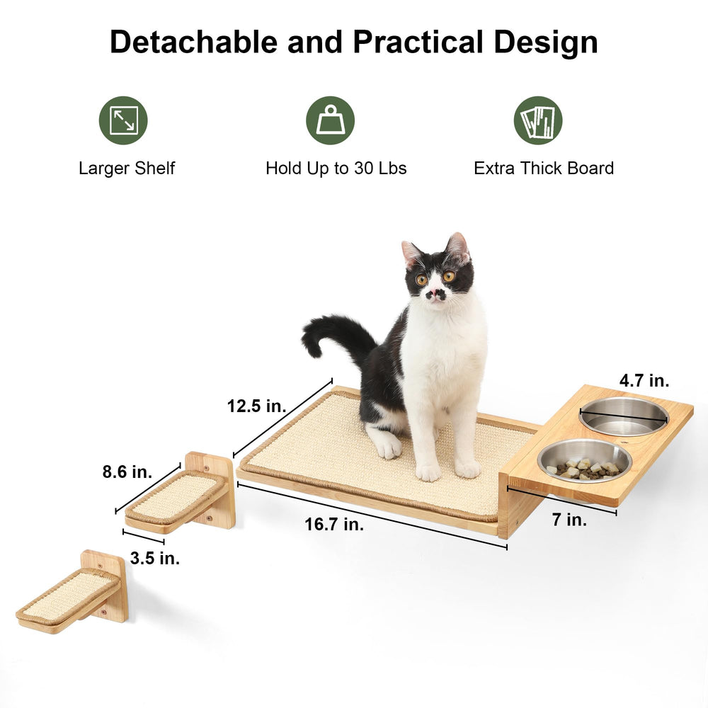 FUKUMARU cat food station bowl focuses on stainless steel feeding and easy cleaning.