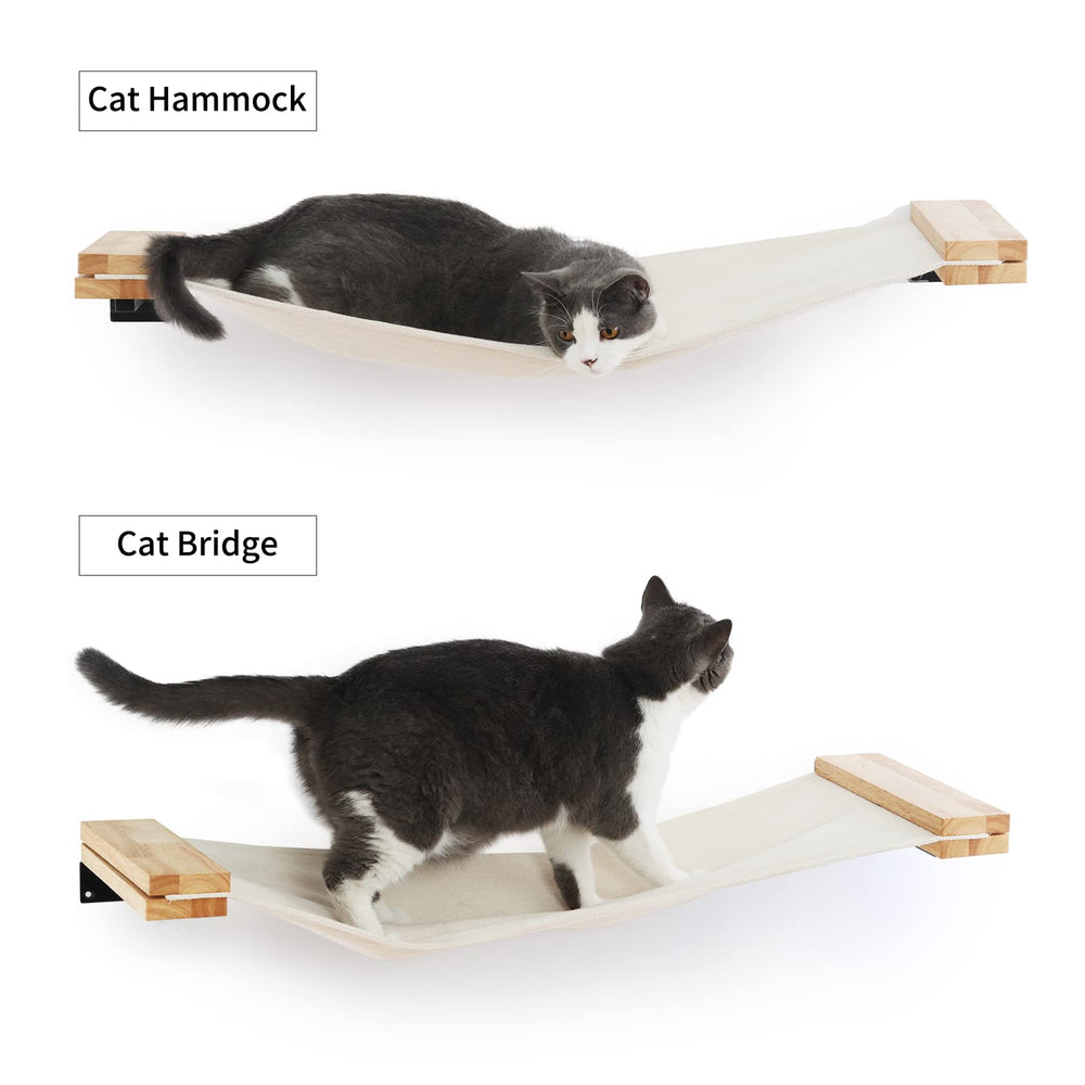 FUKUMARU cat hammock perch closeup reveals soft fabric for comfortable resting.