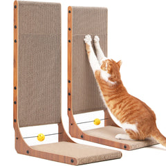 FUKUMARU Cat Scratcher 26.8-inch L-shaped design for healthy claws and daily play