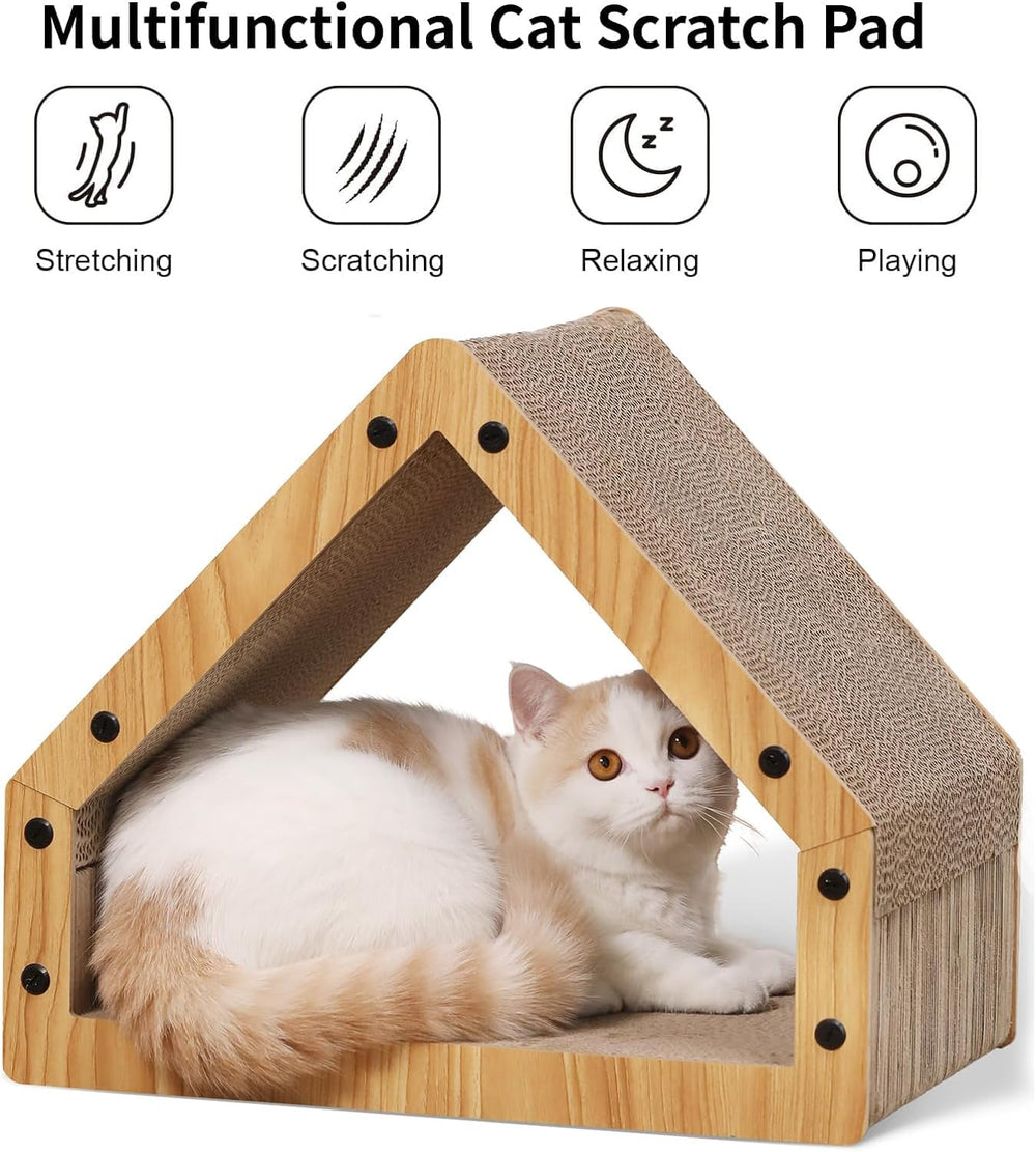FUKUMARU cat scratcher board long surface invites stretch-and-scratch