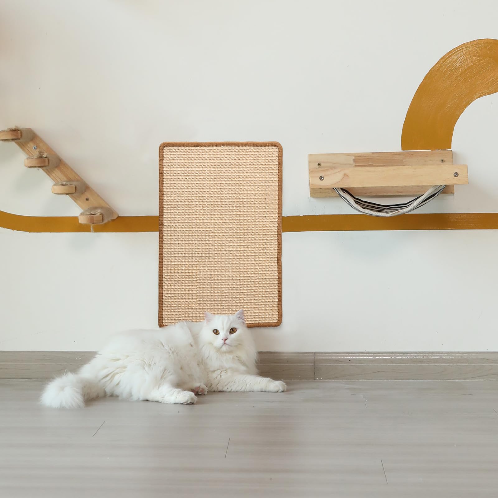 FUKUMARU Cat Scratcher Mat ships rolled and easy to flatten