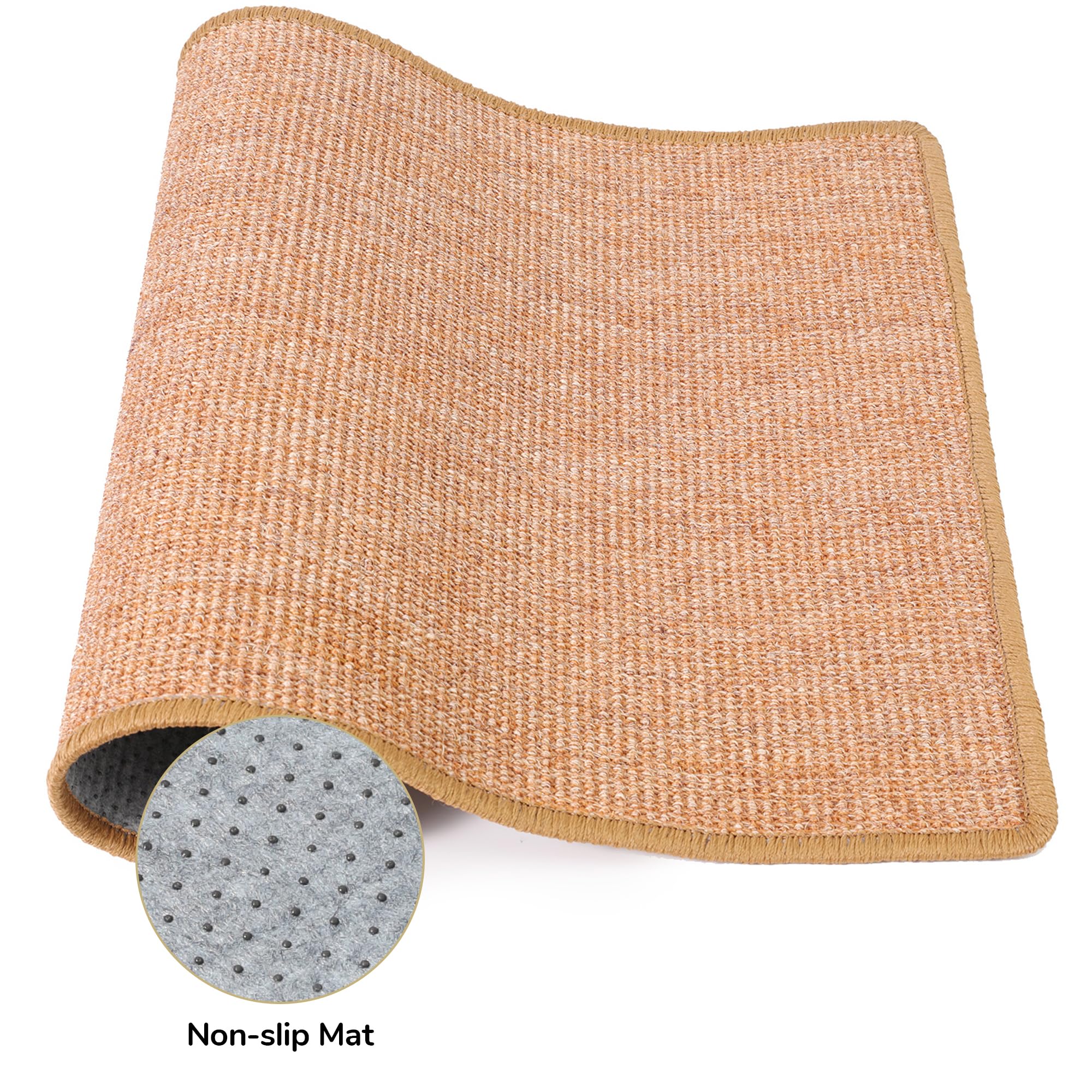 Sisal detail close-up highlights natural fibers used in scratching.
