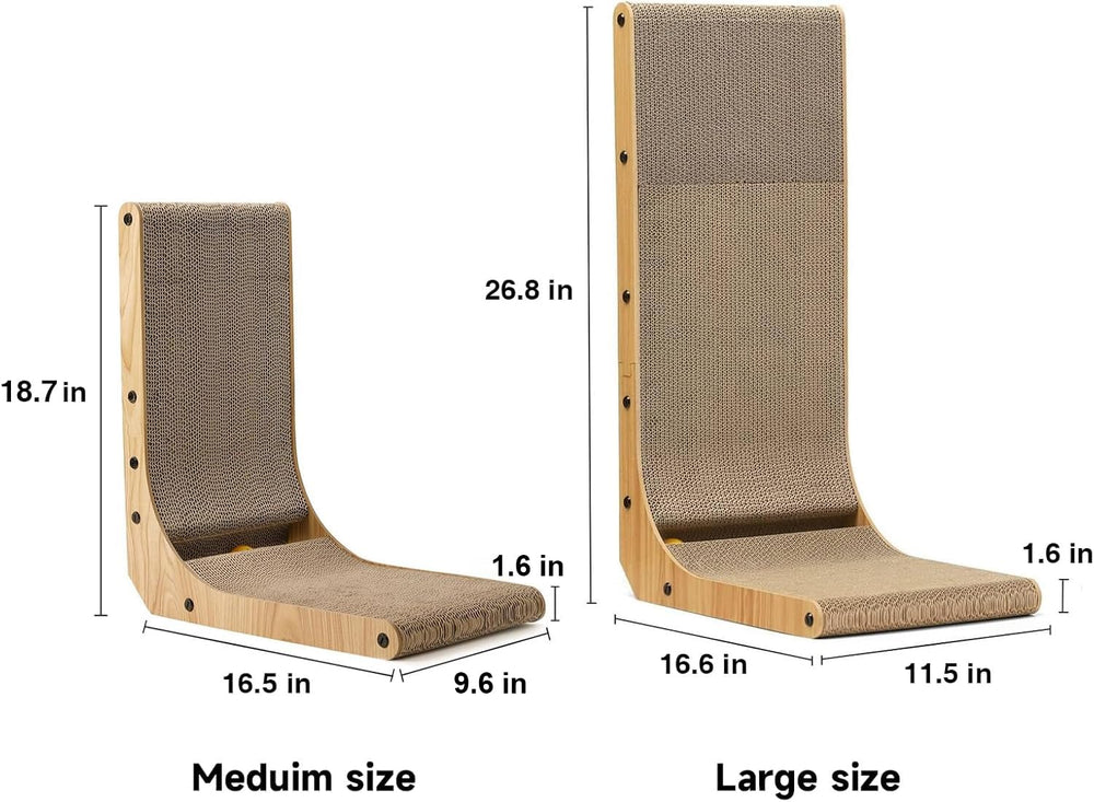 FUKUMARU cat-scratcher-recyclable-cardboard emphasizes eco-friendly, non-toxic cardboard.