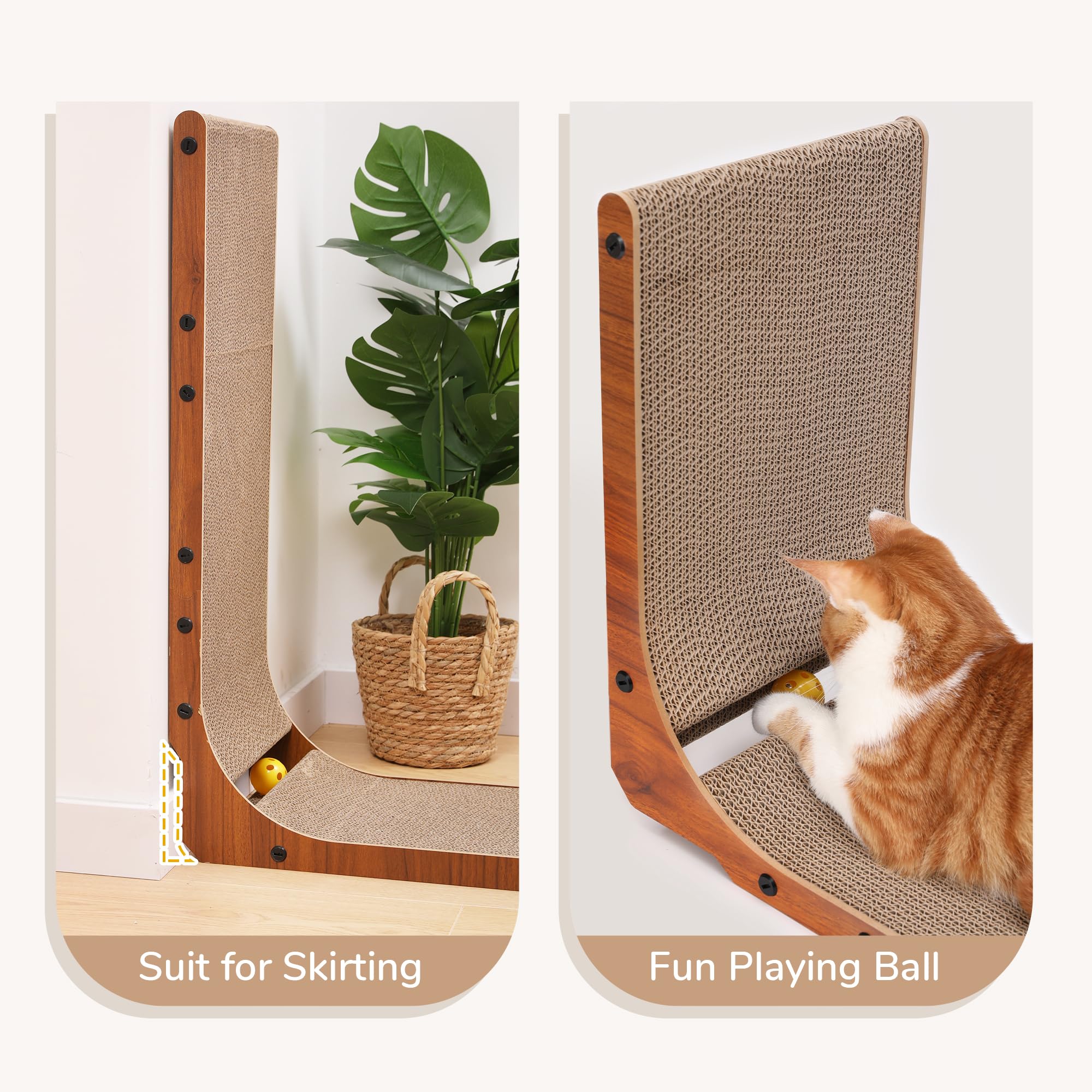FUKUMARU reinforced cardboard material resists vigorous scratching