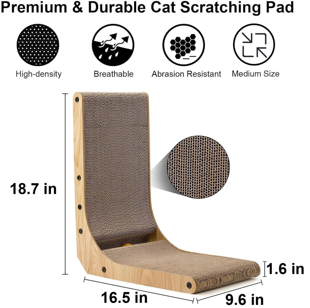 FUKUMARU cat-scratcher-vertical-wall-mount demonstrates vertical lounging area saving floor space.