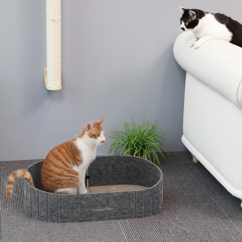 FUKUMARU-warm-natural-felt soft exterior cushions paws and reduces noise during use.