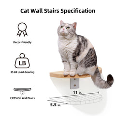 FUKUMARU cat wall installation image shows included tools for quick, hassle-free mounting.