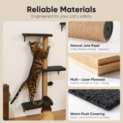 FUKUMARU 4 in 1 design enables sleeping, climbing, scratching and playing